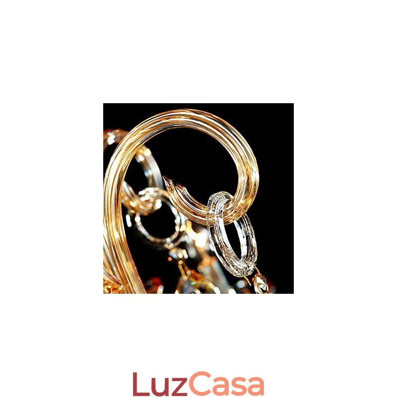 Lustre de Cristal Moderno Contemporâneo Tradicional Clássico Vidro