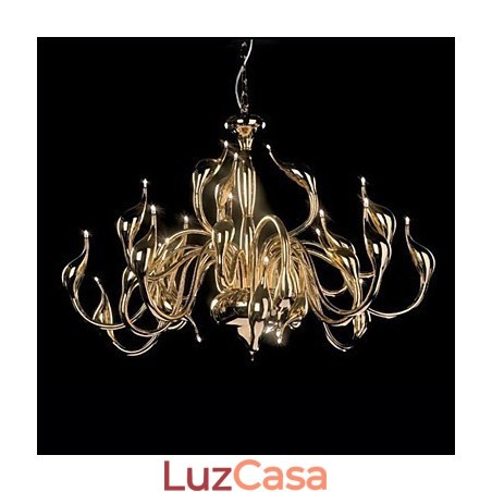 Lustre moderno 24 luzes G4 banhado a ouro Lustre moderno 24 luzes G4 banhado a ouro