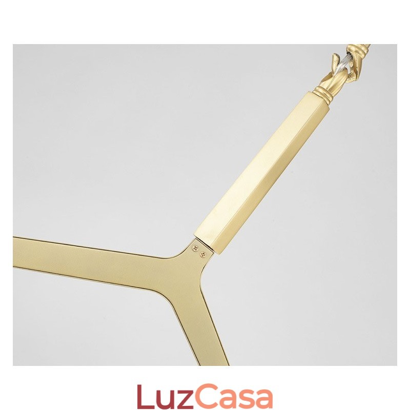 Lustre moderno contemporâneo de 20 luzes (preto dourado)