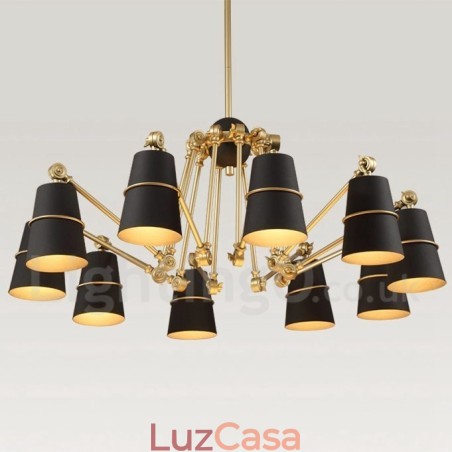 Lustre de 10 luzes com luz de estilo contemporâneo moderno Lustre de 10 luzes com luz de estilo contemporâneo moderno
