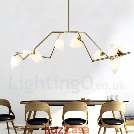 Lustre moderno contemporâneo de 8 luzes Lustre moderno contemporâneo de 8 luzes