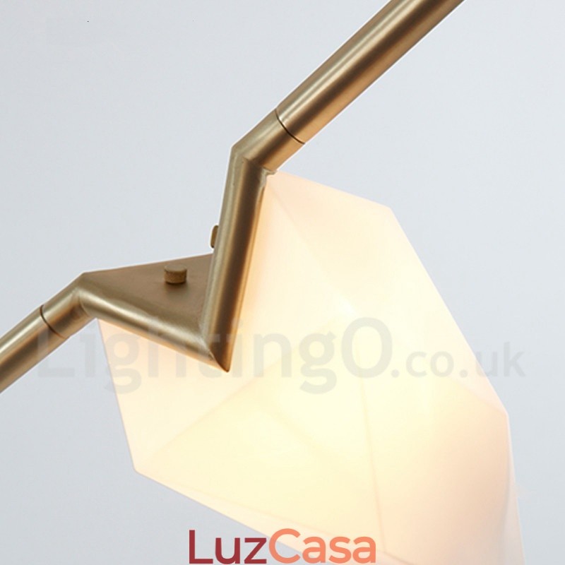 Lustre moderno contemporâneo de 8 luzes