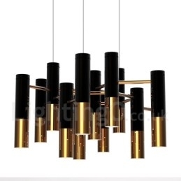 Lustre moderno contemporâneo de 13 luzes, lâmpada de nível único
