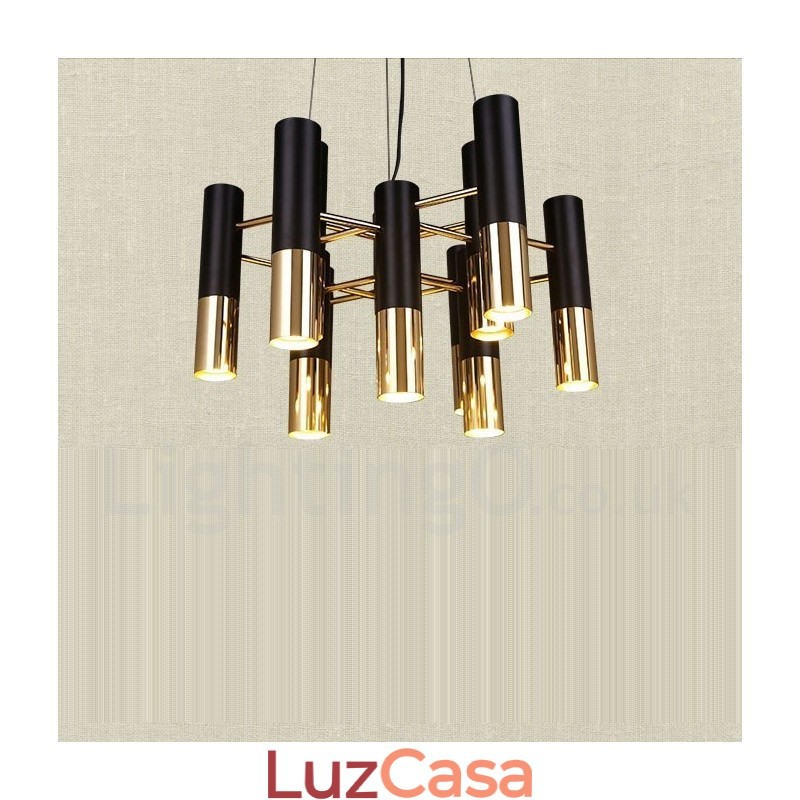 Lustre moderno contemporâneo de 13 luzes, lâmpada de nível único