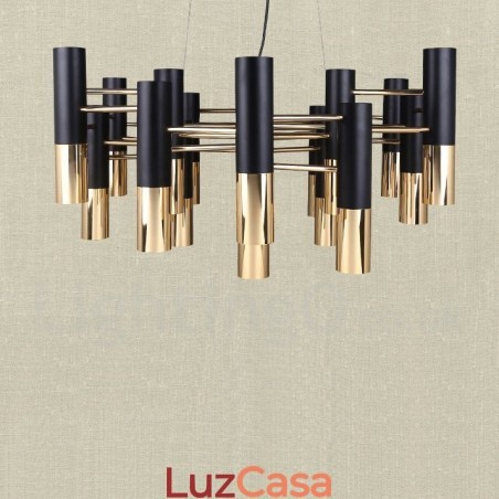 Lustre moderno contemporâneo de 19 luzes, luminária de nível único Lustre moderno contemporâneo de 19 luzes, luminária de nível único