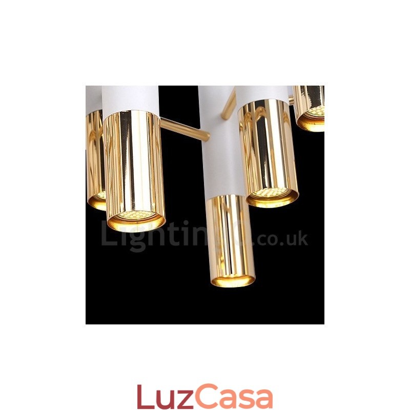 Lustre moderno contemporâneo de 22 luzes, lâmpada de nível único