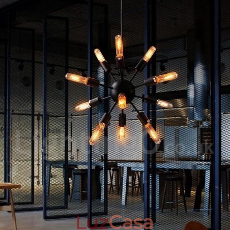 Lustre Sputnik Vintage Retro de 12 Luzes