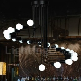 Lustre contemporâneo preto