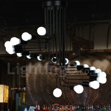 Lustre contemporâneo preto Lustre contemporâneo preto