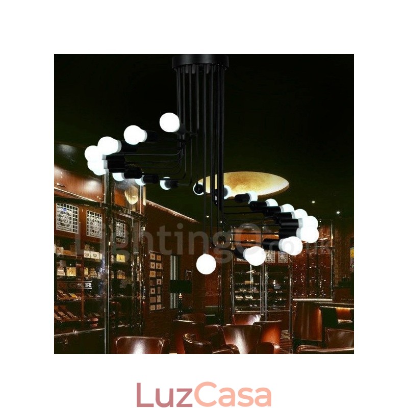 Lustre contemporâneo preto