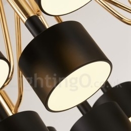 15 Luzes 2 Camadas Moderno Estilo Contemporâneo Lustre Lâmpada Luz