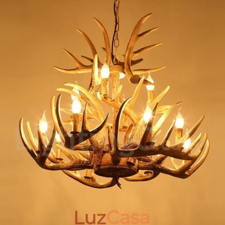 Lustre Vintage Country 12 Luzes Lustre Vintage Country 12 Luzes