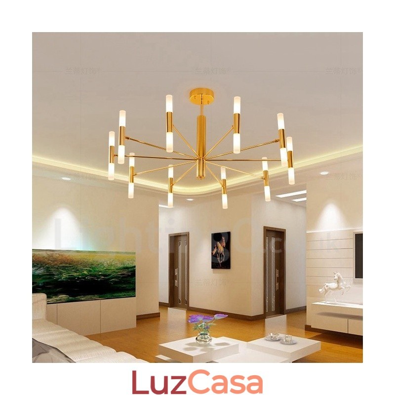 Luminária de lustre contemporânea