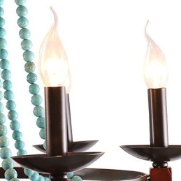 Bohemia 6 Simples Europeu Mediterrâneo Head Drop American Country Britânico Rural Living Lamps