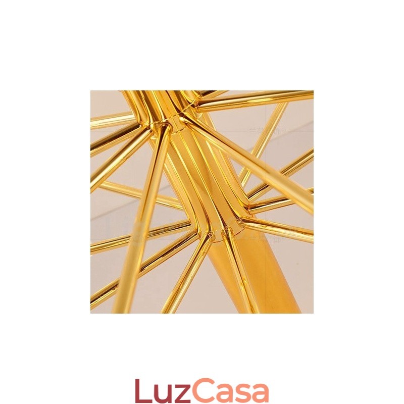 40 Luzes Douradas 2 Camadas Modernas Contemporâneas Lustre Lâmpada de Luz
