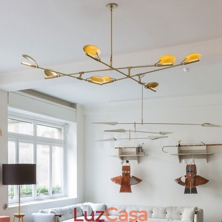 Lustre moderno contemporâneo de 8 luzes Lustre moderno contemporâneo de 8 luzes