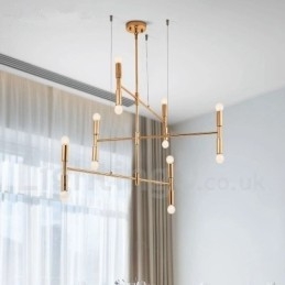 8 Luzes 3 Camadas Moderno Contemporâneo Lustre Lâmpada Luz