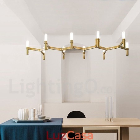 10 Luzes Camada Única Moderna Contemporânea Lustre Lâmpada Luz 10 Luzes Camada Única Moderna Contemporânea Lustre Lâmpada Luz