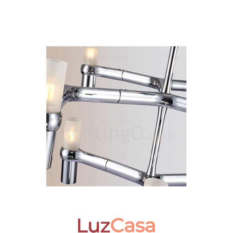 12 Luzes 3 Camadas Moderno Contemporâneo Lustre Lâmpada Luz