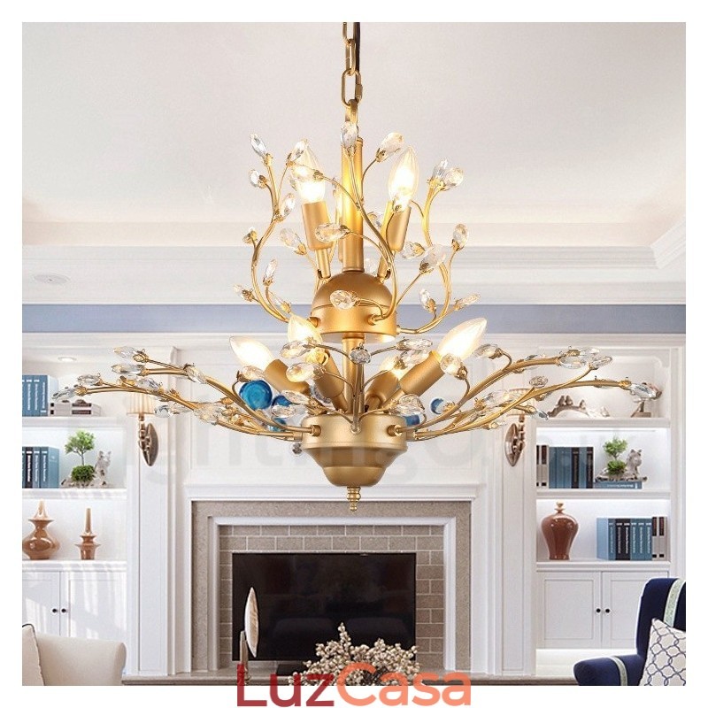 60 cm de altura, 45 cm de largura, moderno, contemporâneo, 7 luzes, lustre, lâmpada, luz