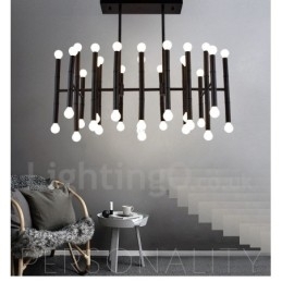 Lustre moderno contemporâneo de 42 luzes para luz