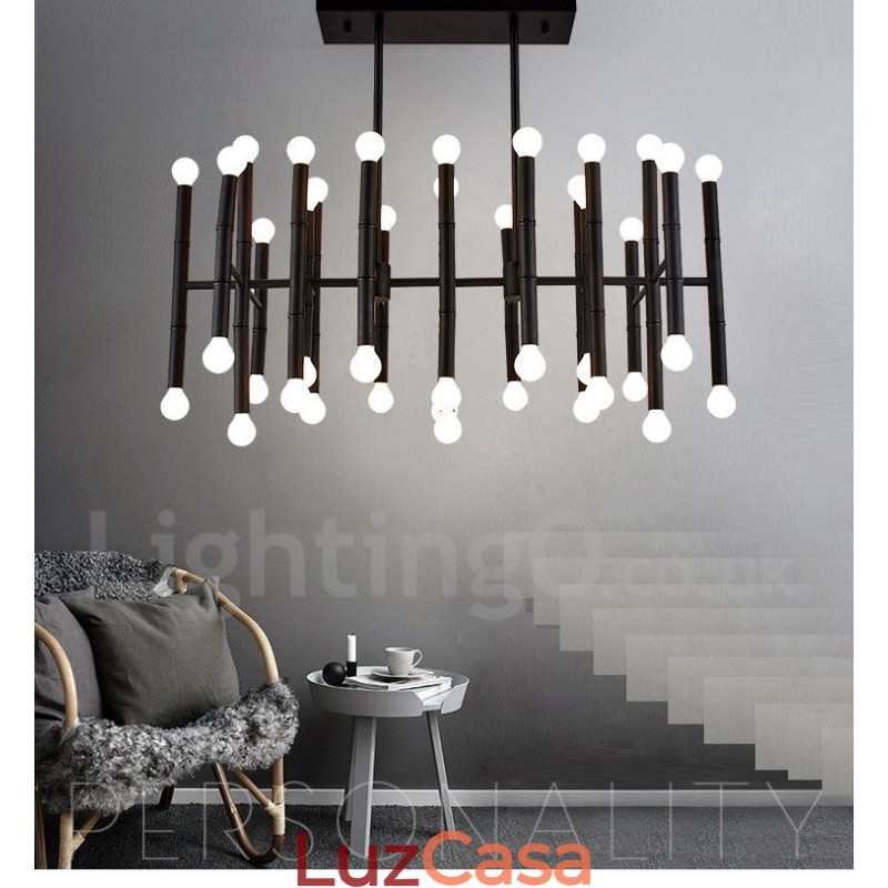 Lustre moderno contemporâneo de 42 luzes para luz
