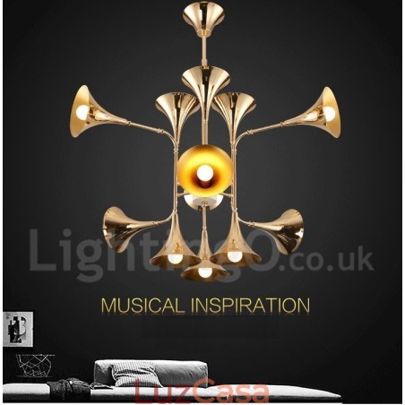 Lustre de 12 luzes estilo moderno e contemporâneo Lustre de 12 luzes estilo moderno e contemporâneo