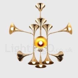 Lustre de 12 luzes estilo moderno e contemporâneo