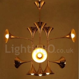 Lustre de 12 luzes estilo moderno e contemporâneo