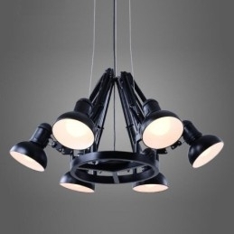 6 Luzes Modernas Contemporâneas Lustre de Camada Única Lâmpada de Luz
