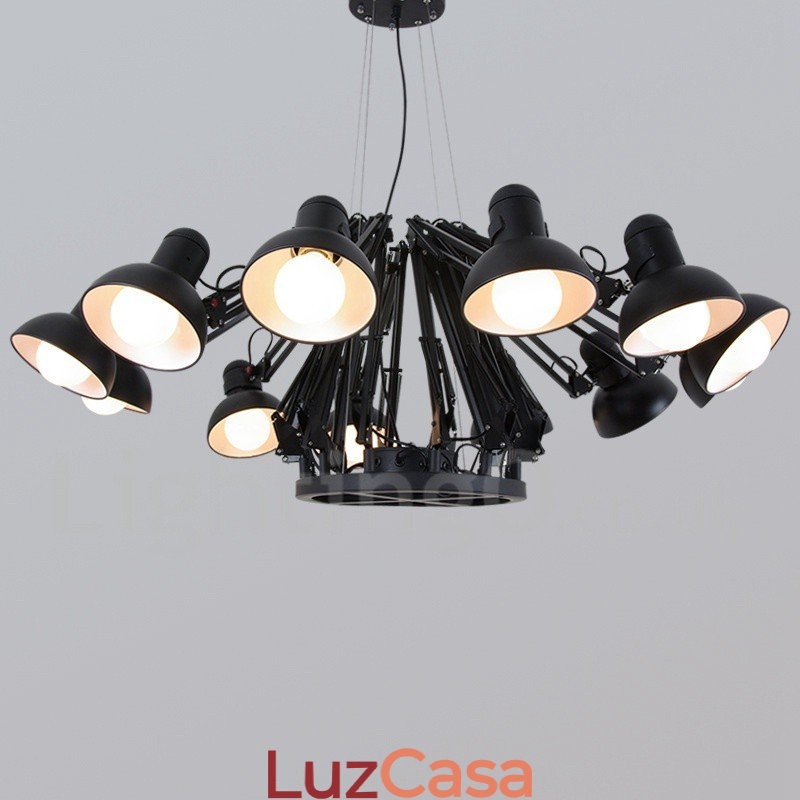 12 Luzes Modernas Contemporâneas Lustre de Camada Única Lâmpada de Luz