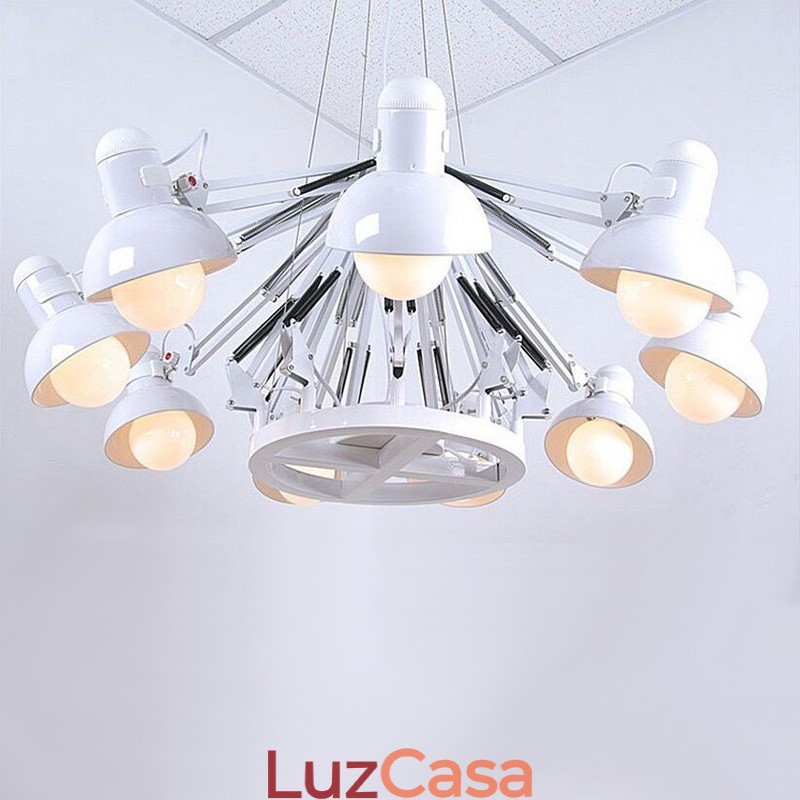 12 Luzes Modernas Contemporâneas Lustre de Camada Única Lâmpada de Luz