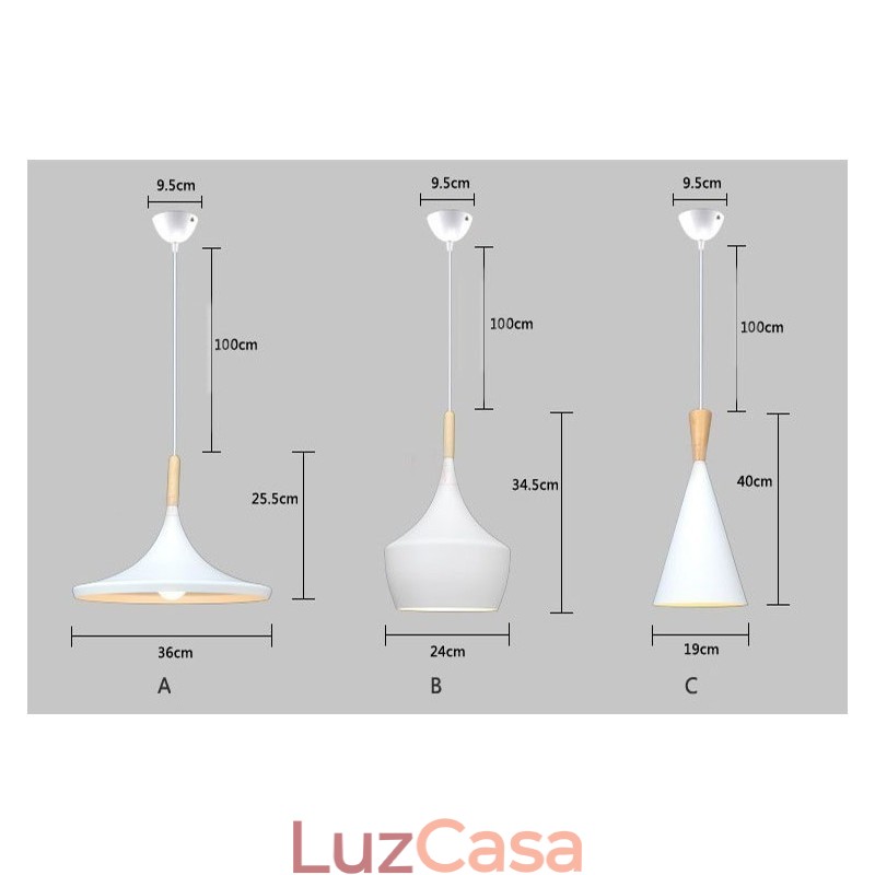 1 Luz Moderna Contemporânea Pendente