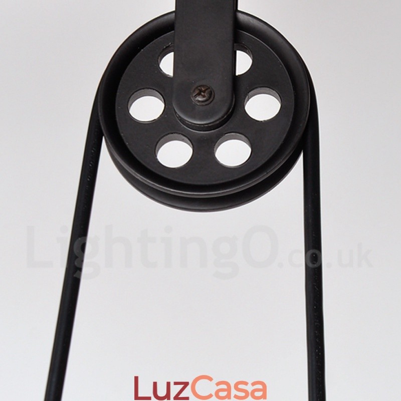 Luminária pendente de metal vintage country com 2 luzes