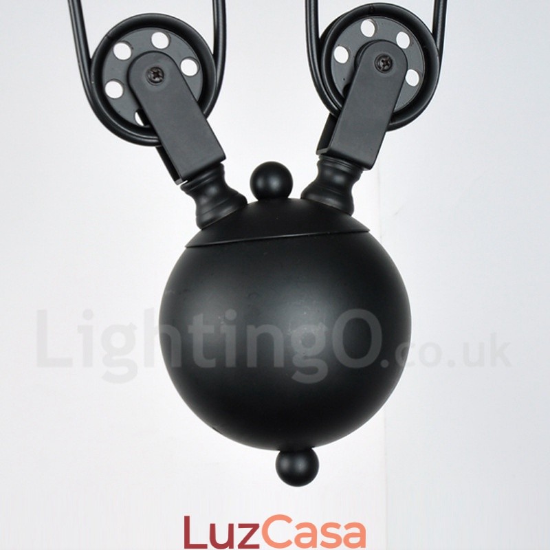 Luminária pendente de metal vintage country com 2 luzes