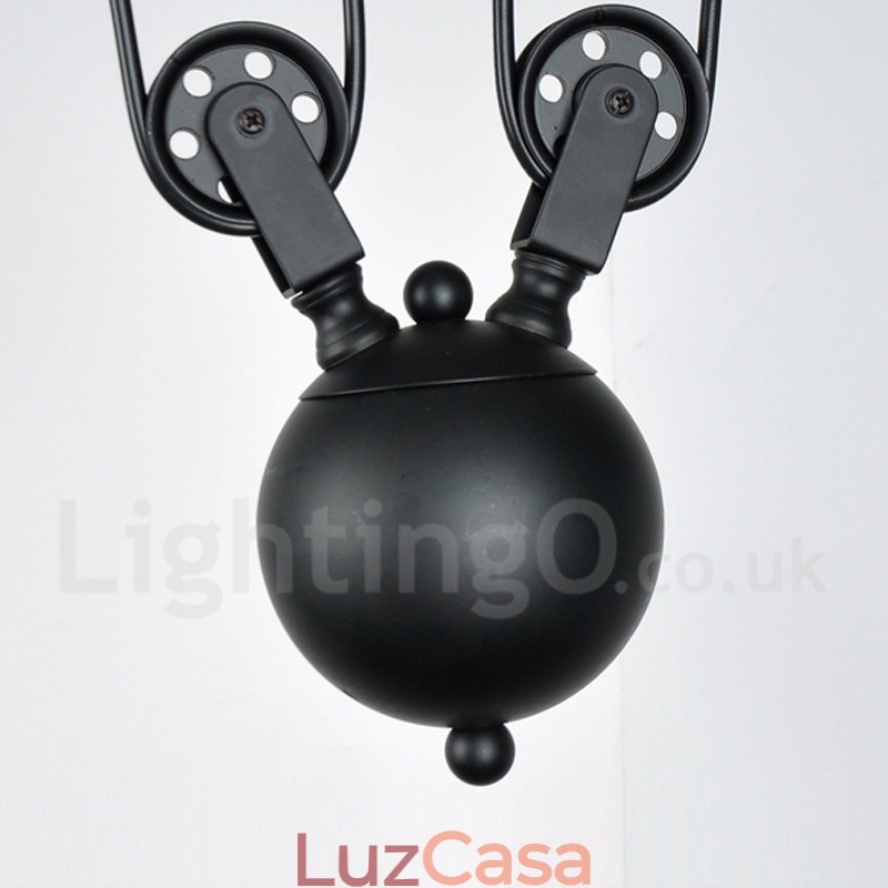 Luminária pendente de metal vintage country com 3 luzes