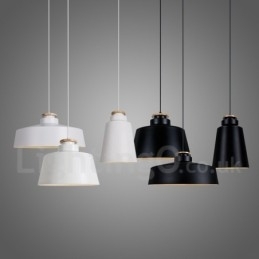 Luminária pendente de metal contemporânea moderna