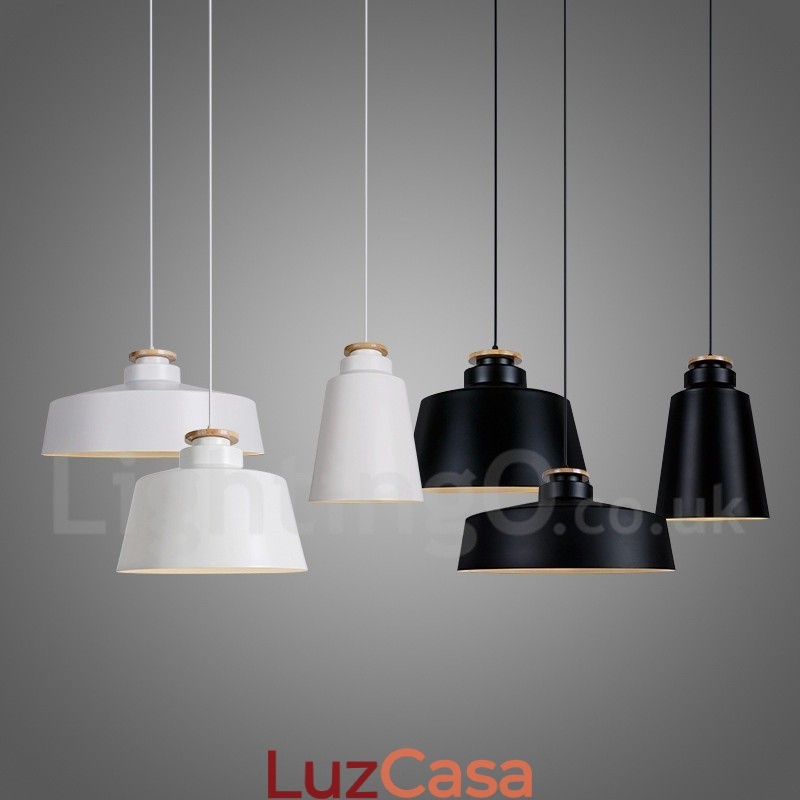 Luminária pendente de metal contemporânea moderna