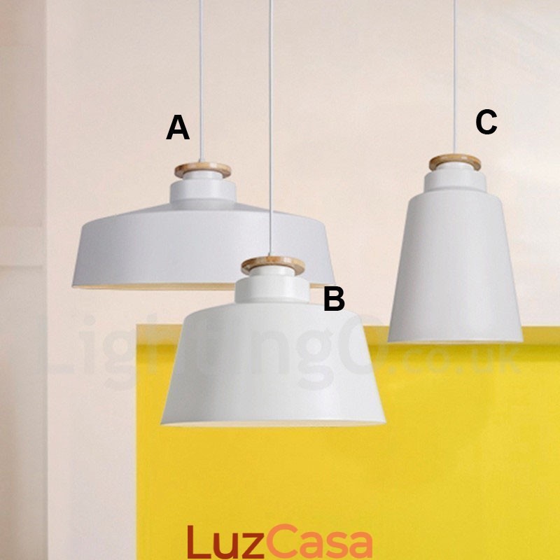 Luminária pendente de metal contemporânea moderna