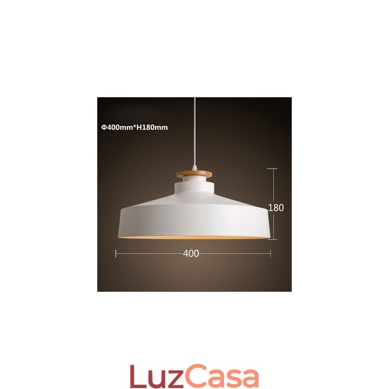 Luminária pendente de metal contemporânea moderna