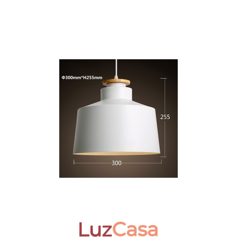 Luminária pendente de metal contemporânea moderna