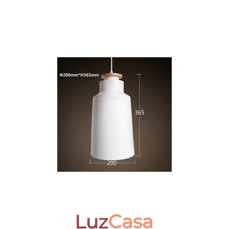 Luminária pendente de metal contemporânea moderna