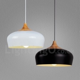 1 Luz Moderna Contemporânea De Madeira Pendente Luz