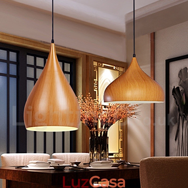 1 Luz Tradicional Clássico Pendente Luz