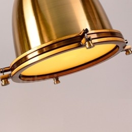 Luminária pendente de metal vintage