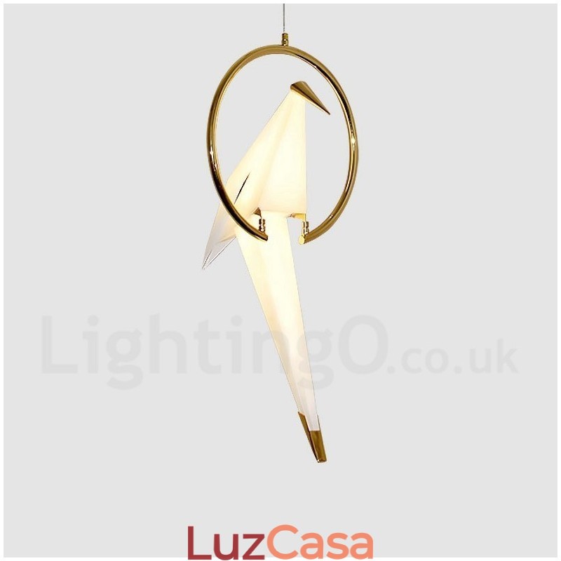 Luminária pendente moderna contemporânea Paper Crane 1 luz