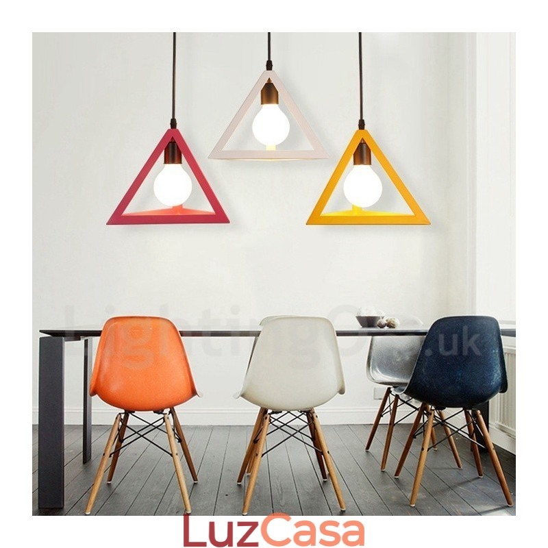 Moderno Contemporâneo Multi Cores Metal 1 Luz Pendente Luz
