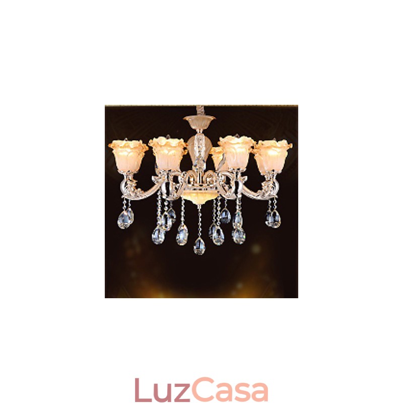 Luminária pendente de cristal retrô estilo europeu Luminária Americange