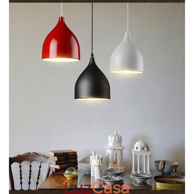 Luminária pendente moderna contemporânea de 1 luz