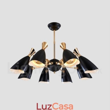 Lustre moderno contemporâneo de 8 luzes Lustre moderno contemporâneo de 8 luzes